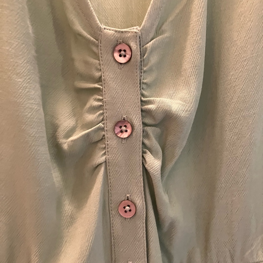 Madewell Leedra Button-Front Midi Dress 2 XS - Picture 8 of 8